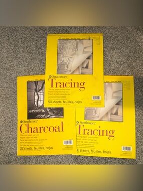 Strathmore Yellow Tracing & Charcoal Art Paper Pads - Pack of 3
